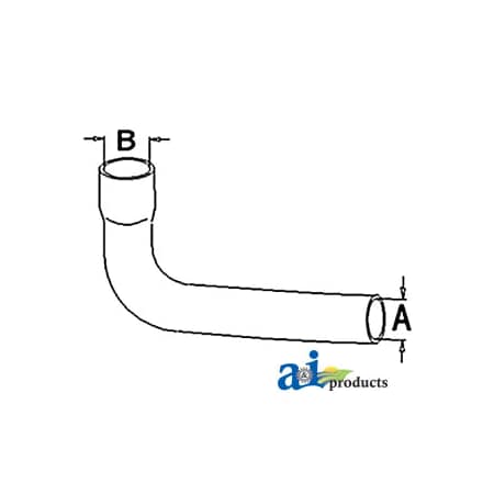 A & I Products Radiator Hose, Upper 12" x2.5" x2" A-70256331